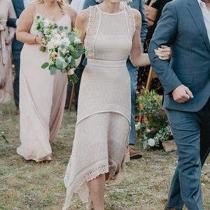 Beautiful Allsaints Alicia LiLi Dress in Nude / pale pink Size 00 XXS